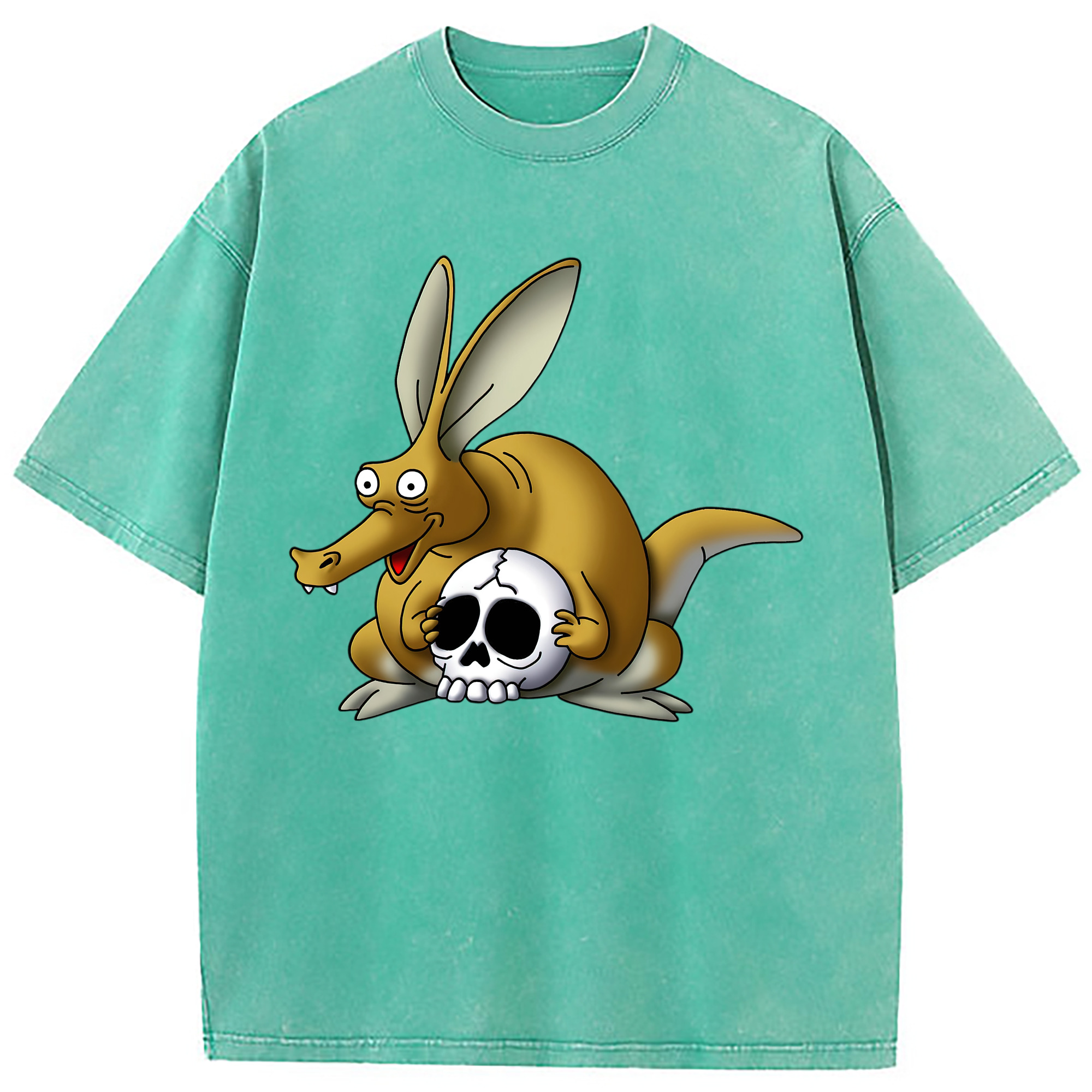 （画像用） ドラゴンクエスト Doragon Kuesuto Dragon Quest 綿100% ヴィンテージ風 半袖Tシャツ（フロントプリント）